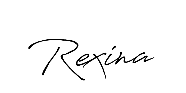 Create a beautiful signature design for name Rexina. With this signature (Antro_Vectra_Bolder) fonts, you can make a handwritten signature for free. Rexina signature style 7 images and pictures png