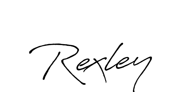 Create a beautiful signature design for name Rexley. With this signature (Antro_Vectra_Bolder) fonts, you can make a handwritten signature for free. Rexley signature style 7 images and pictures png