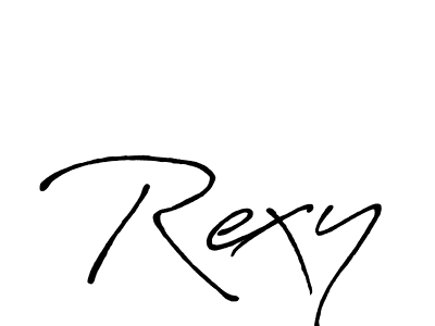 Make a short Rexy signature style. Manage your documents anywhere anytime using Antro_Vectra_Bolder. Create and add eSignatures, submit forms, share and send files easily. Rexy signature style 7 images and pictures png