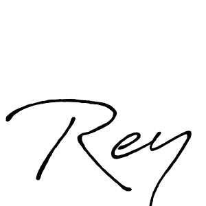 How to make Rey signature? Antro_Vectra_Bolder is a professional autograph style. Create handwritten signature for Rey name. Rey signature style 7 images and pictures png