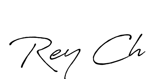 Also You can easily find your signature by using the search form. We will create Rey Ch name handwritten signature images for you free of cost using Antro_Vectra_Bolder sign style. Rey Ch signature style 7 images and pictures png