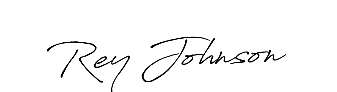 Also You can easily find your signature by using the search form. We will create Rey Johnson name handwritten signature images for you free of cost using Antro_Vectra_Bolder sign style. Rey Johnson signature style 7 images and pictures png