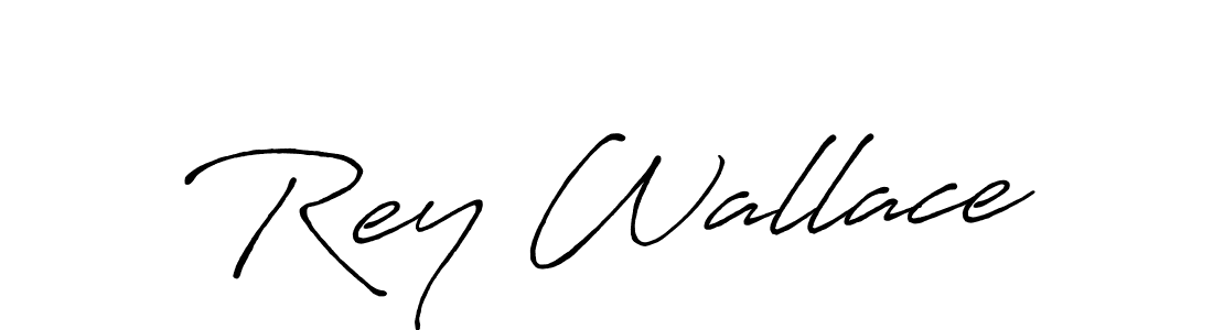 Also we have Rey Wallace name is the best signature style. Create professional handwritten signature collection using Antro_Vectra_Bolder autograph style. Rey Wallace signature style 7 images and pictures png