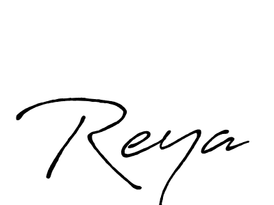 Create a beautiful signature design for name Reya. With this signature (Antro_Vectra_Bolder) fonts, you can make a handwritten signature for free. Reya signature style 7 images and pictures png