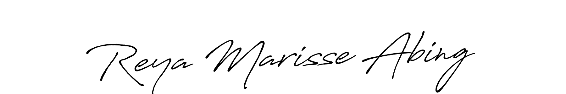 Make a beautiful signature design for name Reya Marisse Abing. With this signature (Antro_Vectra_Bolder) style, you can create a handwritten signature for free. Reya Marisse Abing signature style 7 images and pictures png