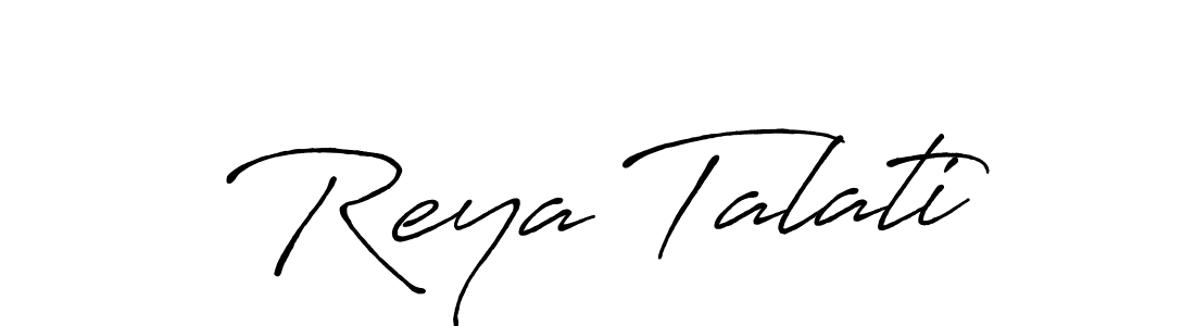 Make a beautiful signature design for name Reya Talati. With this signature (Antro_Vectra_Bolder) style, you can create a handwritten signature for free. Reya Talati signature style 7 images and pictures png