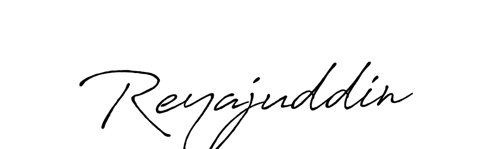 Also You can easily find your signature by using the search form. We will create Reyajuddin name handwritten signature images for you free of cost using Antro_Vectra_Bolder sign style. Reyajuddin signature style 7 images and pictures png