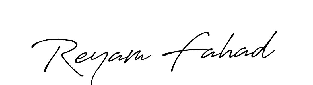 Also You can easily find your signature by using the search form. We will create Reyam Fahad name handwritten signature images for you free of cost using Antro_Vectra_Bolder sign style. Reyam Fahad signature style 7 images and pictures png