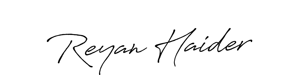 The best way (Antro_Vectra_Bolder) to make a short signature is to pick only two or three words in your name. The name Reyan Haider include a total of six letters. For converting this name. Reyan Haider signature style 7 images and pictures png