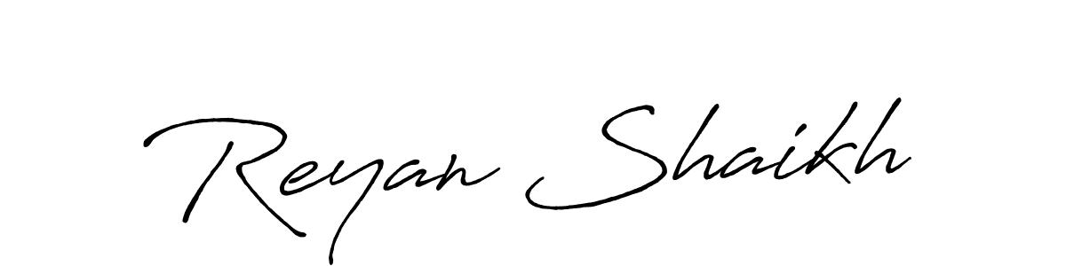 Similarly Antro_Vectra_Bolder is the best handwritten signature design. Signature creator online .You can use it as an online autograph creator for name Reyan Shaikh. Reyan Shaikh signature style 7 images and pictures png