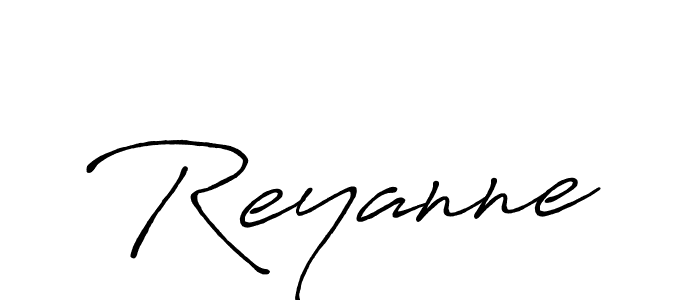 The best way (Antro_Vectra_Bolder) to make a short signature is to pick only two or three words in your name. The name Reyanne include a total of six letters. For converting this name. Reyanne signature style 7 images and pictures png