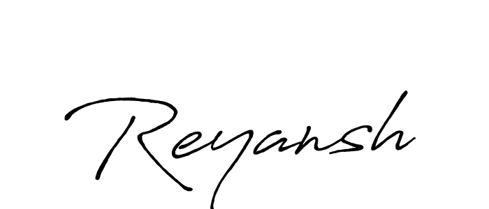 Reyansh stylish signature style. Best Handwritten Sign (Antro_Vectra_Bolder) for my name. Handwritten Signature Collection Ideas for my name Reyansh. Reyansh signature style 7 images and pictures png