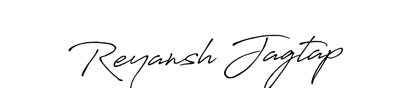 Use a signature maker to create a handwritten signature online. With this signature software, you can design (Antro_Vectra_Bolder) your own signature for name Reyansh Jagtap. Reyansh Jagtap signature style 7 images and pictures png