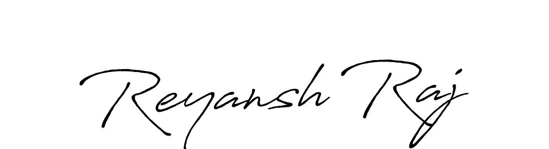 Antro_Vectra_Bolder is a professional signature style that is perfect for those who want to add a touch of class to their signature. It is also a great choice for those who want to make their signature more unique. Get Reyansh Raj name to fancy signature for free. Reyansh Raj signature style 7 images and pictures png