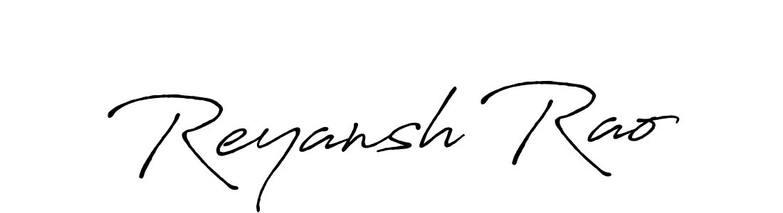 The best way (Antro_Vectra_Bolder) to make a short signature is to pick only two or three words in your name. The name Reyansh Rao include a total of six letters. For converting this name. Reyansh Rao signature style 7 images and pictures png