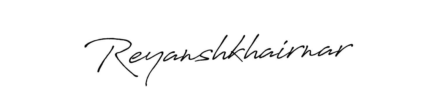 The best way (Antro_Vectra_Bolder) to make a short signature is to pick only two or three words in your name. The name Reyanshkhairnar include a total of six letters. For converting this name. Reyanshkhairnar signature style 7 images and pictures png