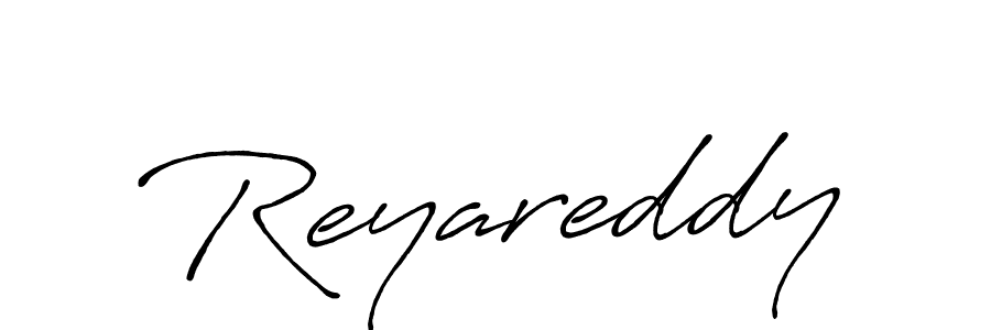 Reyareddy stylish signature style. Best Handwritten Sign (Antro_Vectra_Bolder) for my name. Handwritten Signature Collection Ideas for my name Reyareddy. Reyareddy signature style 7 images and pictures png