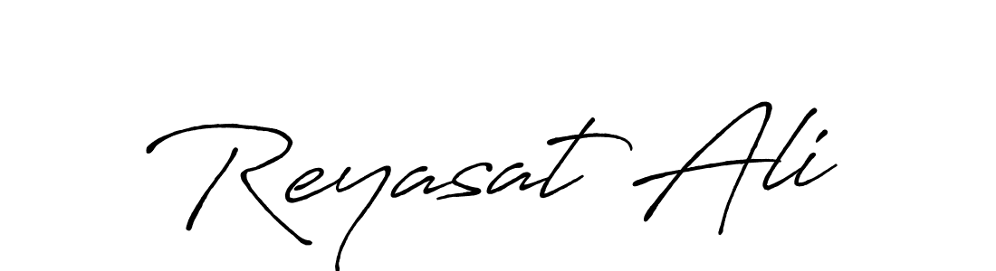 Create a beautiful signature design for name Reyasat Ali. With this signature (Antro_Vectra_Bolder) fonts, you can make a handwritten signature for free. Reyasat Ali signature style 7 images and pictures png