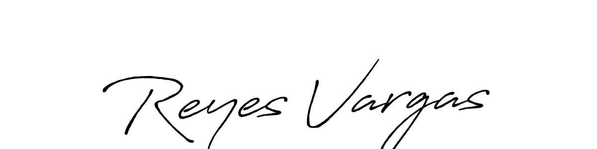 Reyes Vargas stylish signature style. Best Handwritten Sign (Antro_Vectra_Bolder) for my name. Handwritten Signature Collection Ideas for my name Reyes Vargas. Reyes Vargas signature style 7 images and pictures png