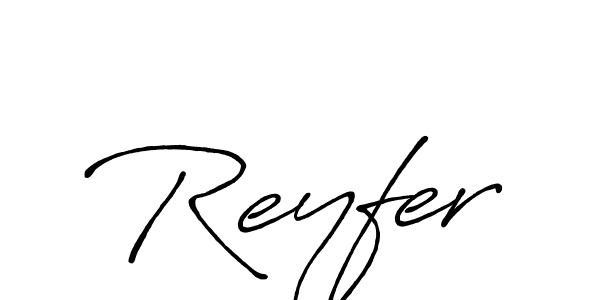 Also You can easily find your signature by using the search form. We will create Reyfer name handwritten signature images for you free of cost using Antro_Vectra_Bolder sign style. Reyfer signature style 7 images and pictures png