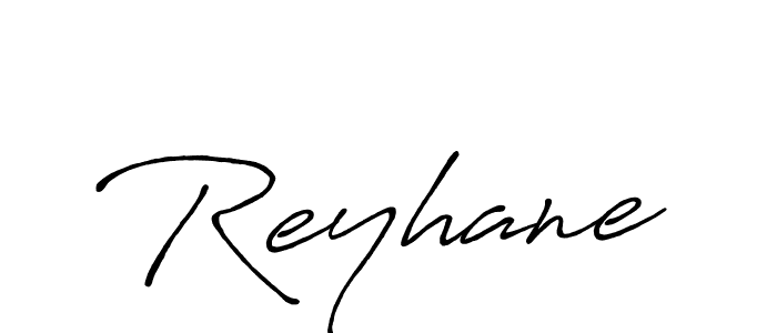 Make a beautiful signature design for name Reyhane. With this signature (Antro_Vectra_Bolder) style, you can create a handwritten signature for free. Reyhane signature style 7 images and pictures png