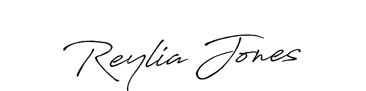 Antro_Vectra_Bolder is a professional signature style that is perfect for those who want to add a touch of class to their signature. It is also a great choice for those who want to make their signature more unique. Get Reylia Jones name to fancy signature for free. Reylia Jones signature style 7 images and pictures png