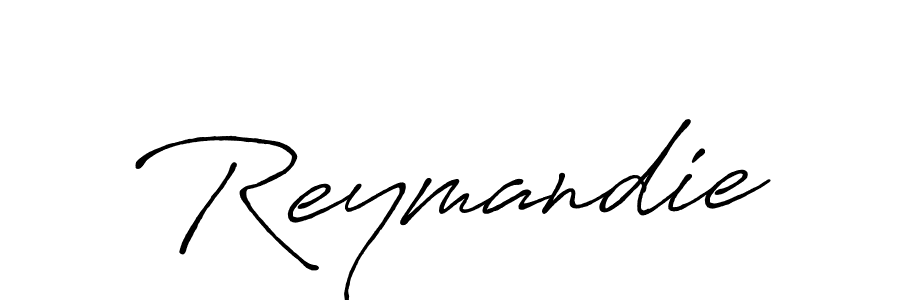 Use a signature maker to create a handwritten signature online. With this signature software, you can design (Antro_Vectra_Bolder) your own signature for name Reymandie. Reymandie signature style 7 images and pictures png