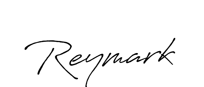 Use a signature maker to create a handwritten signature online. With this signature software, you can design (Antro_Vectra_Bolder) your own signature for name Reymark. Reymark signature style 7 images and pictures png