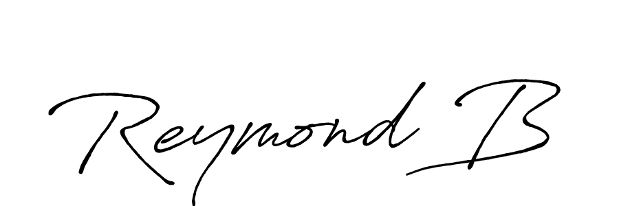 Make a beautiful signature design for name Reymond B. With this signature (Antro_Vectra_Bolder) style, you can create a handwritten signature for free. Reymond B signature style 7 images and pictures png
