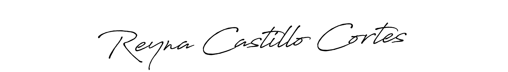 The best way (Antro_Vectra_Bolder) to make a short signature is to pick only two or three words in your name. The name Reyna Castillo Cortes include a total of six letters. For converting this name. Reyna Castillo Cortes signature style 7 images and pictures png