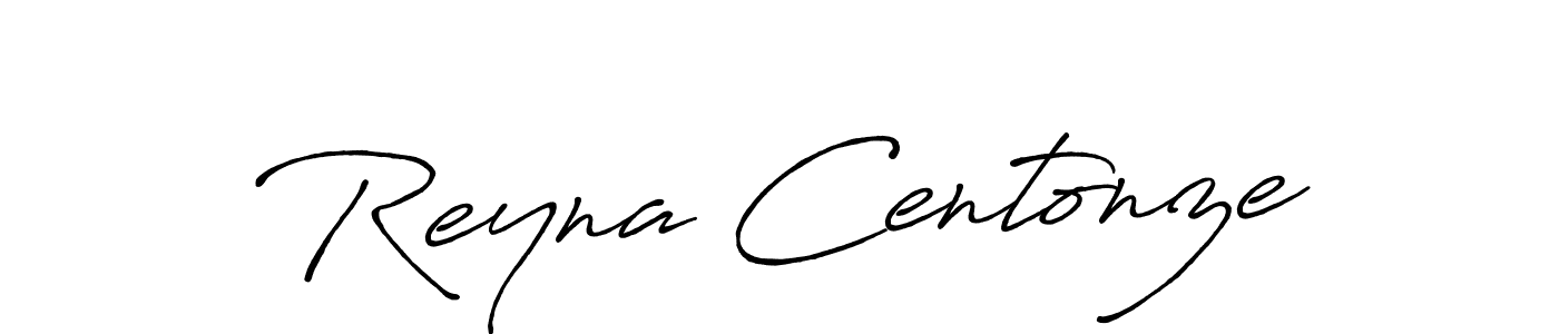 Create a beautiful signature design for name Reyna Centonze. With this signature (Antro_Vectra_Bolder) fonts, you can make a handwritten signature for free. Reyna Centonze signature style 7 images and pictures png