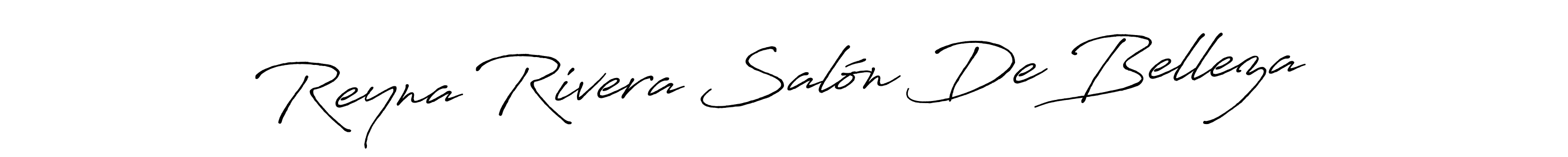 How to make Reyna Rivera Salón De Belleza name signature. Use Antro_Vectra_Bolder style for creating short signs online. This is the latest handwritten sign. Reyna Rivera Salón De Belleza signature style 7 images and pictures png