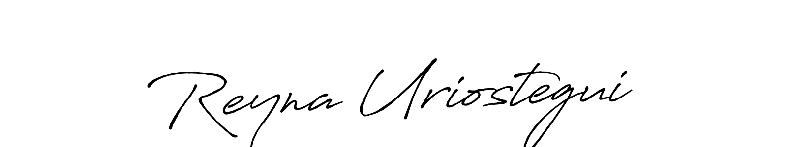 How to make Reyna Uriostegui signature? Antro_Vectra_Bolder is a professional autograph style. Create handwritten signature for Reyna Uriostegui name. Reyna Uriostegui signature style 7 images and pictures png