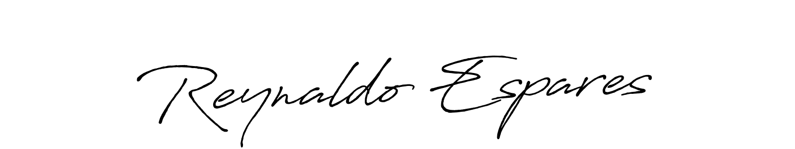 How to make Reynaldo Espares signature? Antro_Vectra_Bolder is a professional autograph style. Create handwritten signature for Reynaldo Espares name. Reynaldo Espares signature style 7 images and pictures png
