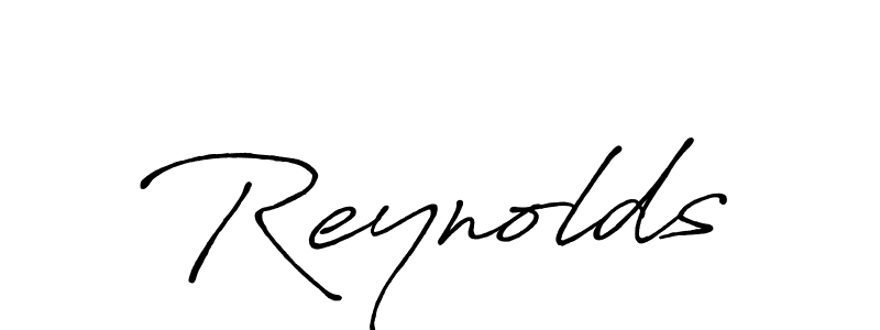Create a beautiful signature design for name Reynolds. With this signature (Antro_Vectra_Bolder) fonts, you can make a handwritten signature for free. Reynolds signature style 7 images and pictures png
