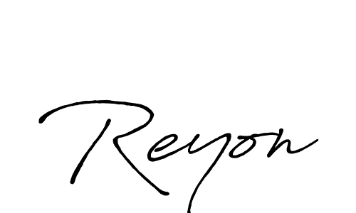 Once you've used our free online signature maker to create your best signature Antro_Vectra_Bolder style, it's time to enjoy all of the benefits that Reyon name signing documents. Reyon signature style 7 images and pictures png