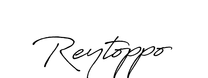 Design your own signature with our free online signature maker. With this signature software, you can create a handwritten (Antro_Vectra_Bolder) signature for name Reytoppo. Reytoppo signature style 7 images and pictures png