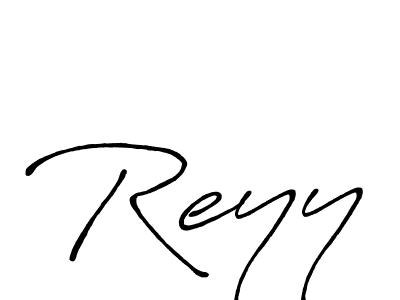 Similarly Antro_Vectra_Bolder is the best handwritten signature design. Signature creator online .You can use it as an online autograph creator for name Reyy. Reyy signature style 7 images and pictures png