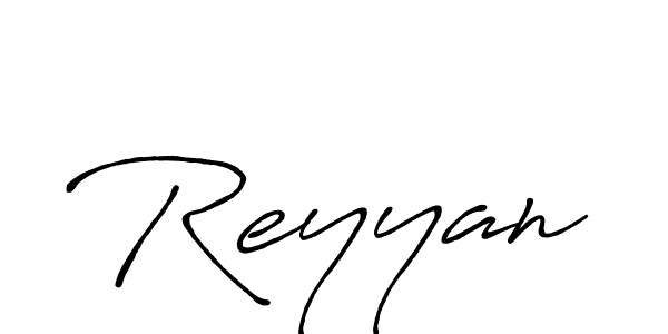 Design your own signature with our free online signature maker. With this signature software, you can create a handwritten (Antro_Vectra_Bolder) signature for name Reyyan. Reyyan signature style 7 images and pictures png