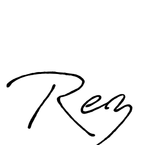 How to make Rez name signature. Use Antro_Vectra_Bolder style for creating short signs online. This is the latest handwritten sign. Rez signature style 7 images and pictures png