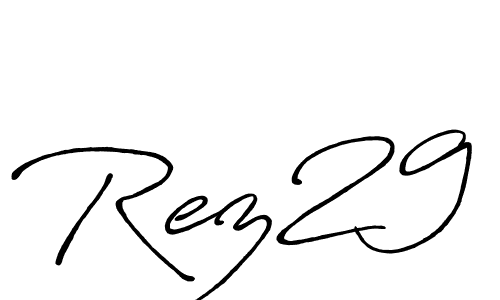 How to Draw Rez29 signature style? Antro_Vectra_Bolder is a latest design signature styles for name Rez29. Rez29 signature style 7 images and pictures png