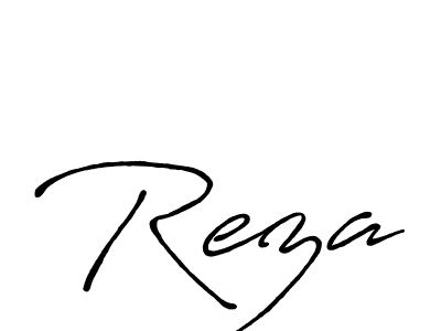 Use a signature maker to create a handwritten signature online. With this signature software, you can design (Antro_Vectra_Bolder) your own signature for name Reza. Reza signature style 7 images and pictures png