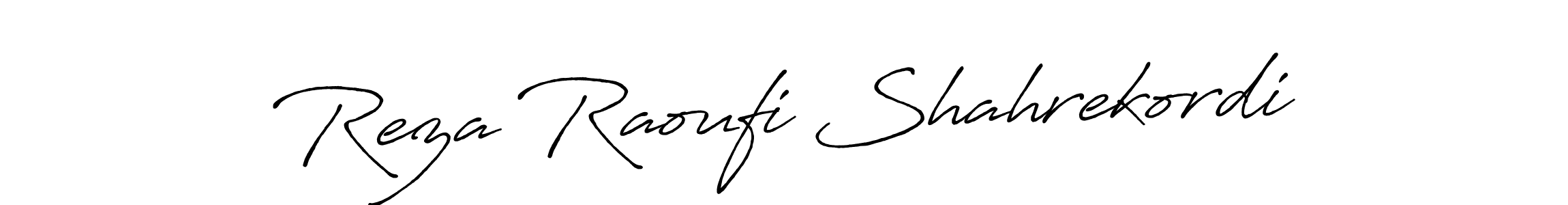 Also we have Reza Raoufi Shahrekordi name is the best signature style. Create professional handwritten signature collection using Antro_Vectra_Bolder autograph style. Reza Raoufi Shahrekordi signature style 7 images and pictures png