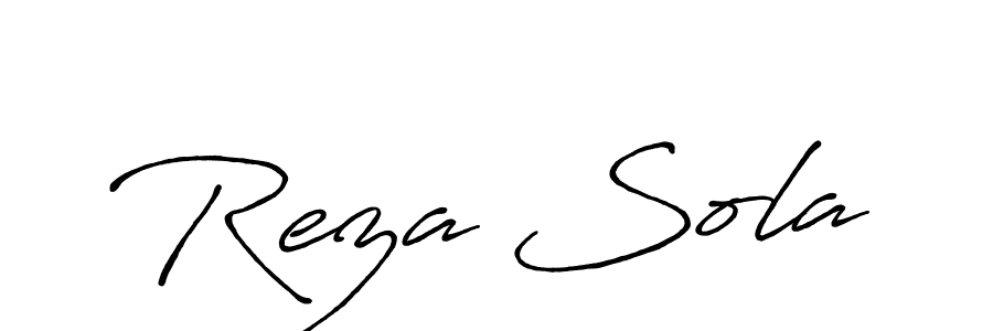 Make a beautiful signature design for name Reza Sola. Use this online signature maker to create a handwritten signature for free. Reza Sola signature style 7 images and pictures png