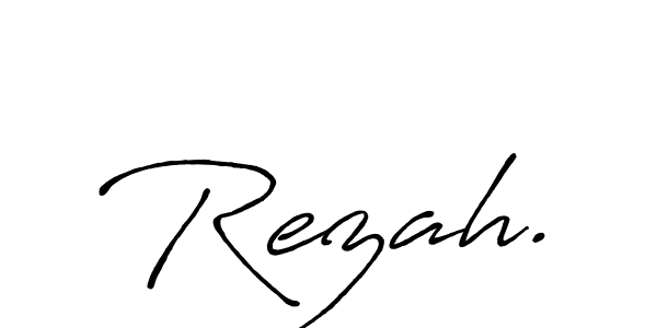 Also You can easily find your signature by using the search form. We will create Rezah. name handwritten signature images for you free of cost using Antro_Vectra_Bolder sign style. Rezah. signature style 7 images and pictures png