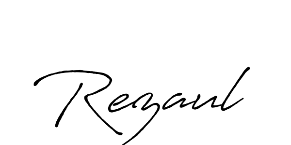 Design your own signature with our free online signature maker. With this signature software, you can create a handwritten (Antro_Vectra_Bolder) signature for name Rezaul. Rezaul signature style 7 images and pictures png