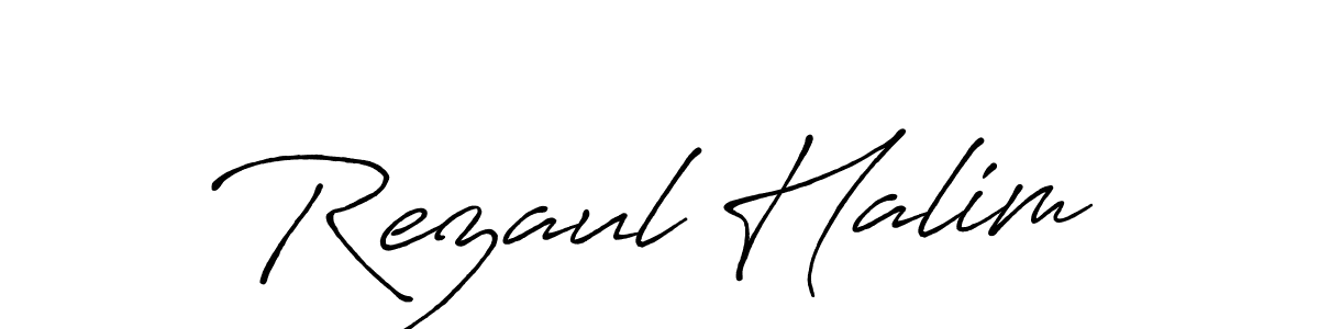 Design your own signature with our free online signature maker. With this signature software, you can create a handwritten (Antro_Vectra_Bolder) signature for name Rezaul Halim. Rezaul Halim signature style 7 images and pictures png