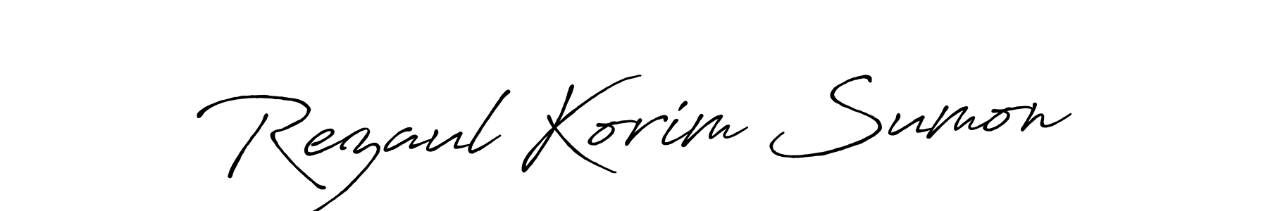 This is the best signature style for the Rezaul Korim Sumon name. Also you like these signature font (Antro_Vectra_Bolder). Mix name signature. Rezaul Korim Sumon signature style 7 images and pictures png