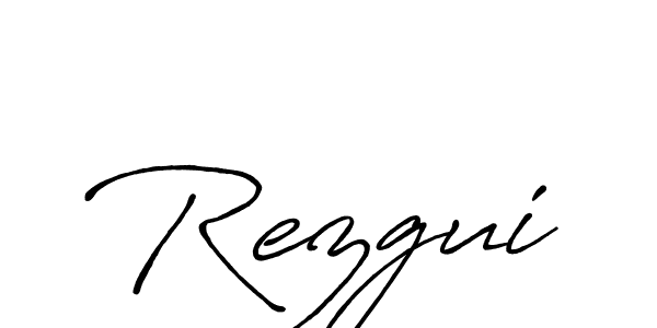 Once you've used our free online signature maker to create your best signature Antro_Vectra_Bolder style, it's time to enjoy all of the benefits that Rezgui name signing documents. Rezgui signature style 7 images and pictures png