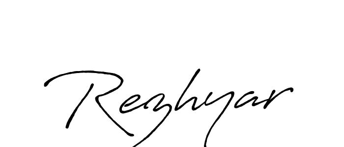 Also we have Rezhyar name is the best signature style. Create professional handwritten signature collection using Antro_Vectra_Bolder autograph style. Rezhyar signature style 7 images and pictures png